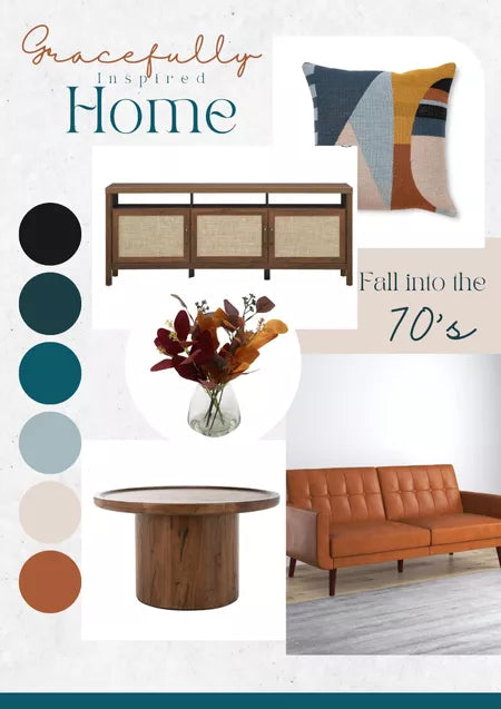 Embrace the 70's Vibe: A Gracefully Inspired Home Makeover