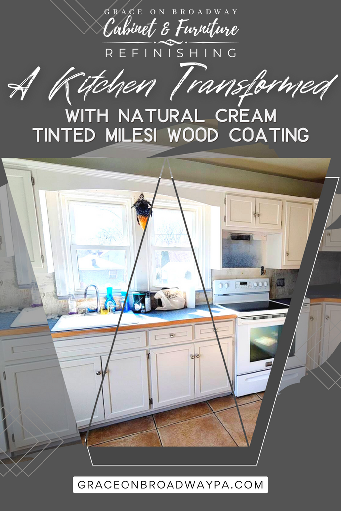A Kitchen Transformed with Natural Cream Tinted Milesi Wood Coating