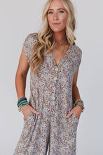 Daphne Floral Print Jumpsuit - Cream: L