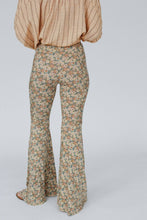 Dream in Flowers Flare Pants - Denim Khaki: L