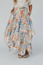 Swing Of Things Pocketed Midi Skirt - Floral: XL