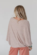 Fly With Me Batwing Sleeve Knit Sweater - Sand: L