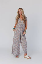 Daphne Floral Print Jumpsuit - Cream: L