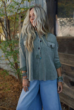 Cool Comfort Henley Top - Olive: L