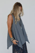 Drift Away Top - Charcoal: Gray / L