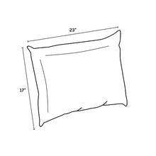 Arden Selections Outdoor Cushion Pillow Back, 23 x 17, Water Repellent, Fade Resistant 23 x 17, Sapphire Blue Leala