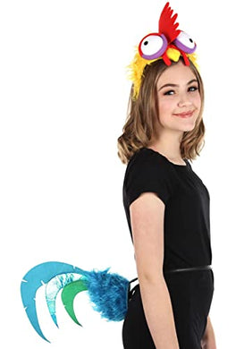 elope Disney Moana Hei Hei Headband & Tail Rooster Costume Accessory Kit for kids and adults Standard