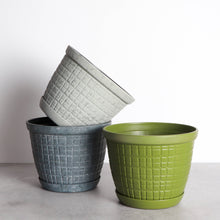 Rustic Planter for Houseplants, Multiple Sizes: Green / Small