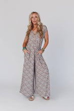 Daphne Floral Print Jumpsuit - Cream: L