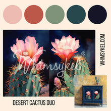 Desert Cactus Duo | 18 lb Decoupage Tissue Paper | 21x29 in