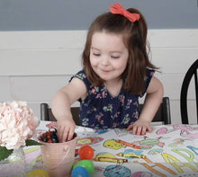 Kids Easter Coloring Tablecloth Activity