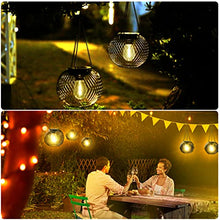 Solar Lantern Outdoor Waterproof, KagoLing Upgraded Hanging Solar Lights Outdoor Garden Decorations Decorative Lighting Solar Powered Waterproof Tree Lantern for Garden Yard Patio Pathway, 2 Pack