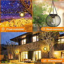 Solar Lantern Outdoor Waterproof, KagoLing Upgraded Hanging Solar Lights Outdoor Garden Decorations Decorative Lighting Solar Powered Waterproof Tree Lantern for Garden Yard Patio Pathway, 2 Pack
