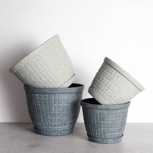 Rustic Planter for Houseplants, Multiple Sizes: Green / Small