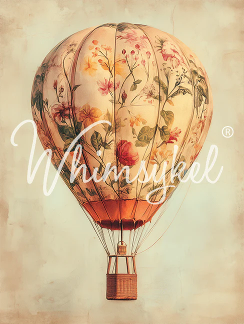 Botanical Balloon | 18 lb Decoupage Tissue Paper | 21x29 in