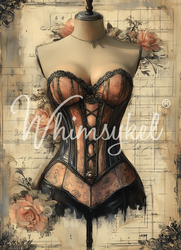 Laced in Time | 18 lb Decoupage Tissue Paper | 21x29 in