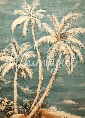 Linen Palms | 18 lb Decoupage Tissue Paper | 21x29 in