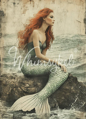 Maiden of the Sea | 18 lb Decoupage Tissue Paper | 2 Sizes