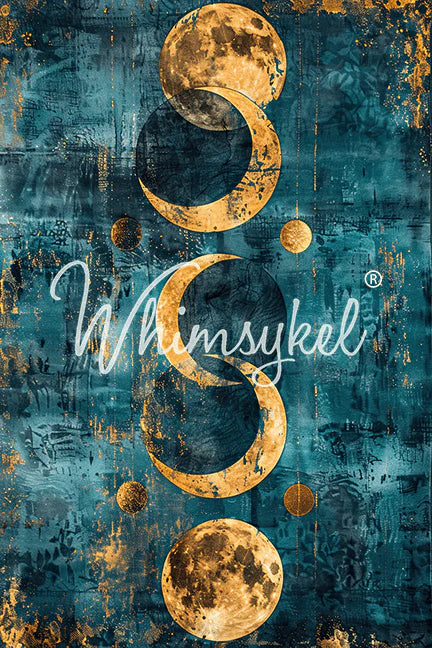 Moonlit Harmony | 18 lb Decoupage Tissue Paper | 21x29 Inches