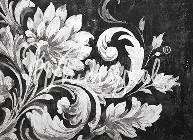 Noir Brocade | 18 lb Decoupage Tissue Paper | 2 Sizes