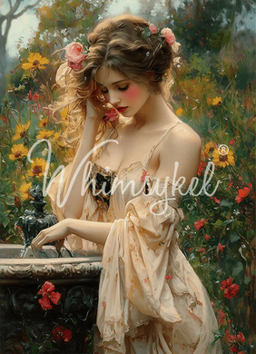 Rosewater Fountain | 18 lb Decoupage Tissue Paper | 2 Sizes