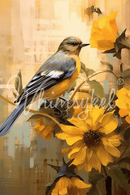 October Bluebird | 18 lb Decoupage Tissue Paper | 2 Sizes