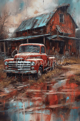 Rural Reflections | 18 lb Decoupage Tissue Paper | 21x29 in
