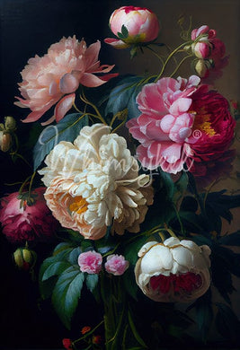 Baroque Peonies | 18 lb Decoupage Tissue Paper | 2 Sizes