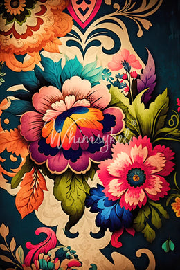 Boho Flowers | 18 lb Decoupage Tissue Paper | 2 Sizes