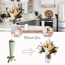 MUYEJI Natural Dried Flower Bouquet Mix Bouquet | Protea Repens, Hydrangea, Eucalyptus, Palm, Millet, Limonium, Pampas Grass, Floral Arrangements for Home Wedding Decor