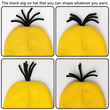 HEYFIZZ 3 Pcs Halloween Costume Accessories Adult,Goggles Glasses/Yellow Beanie/Gloves for Men Women Cosplay Party Set
