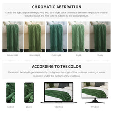 BOURINA Green Throw Blanket Textured Solid Soft Sofa Couch Decorative Knitted Blanket, 50" x 60" Green