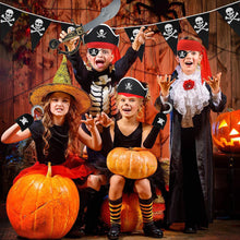 FUEAWIM 6 Pcs Pirate Accessories Include Pirate Headband Hat Eye Patch Hook Pirate Costume Accessories Halloween Priate Party Supplies