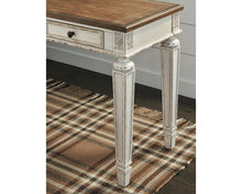 Signature Design by Ashley Realyn Farmhouse 60" Home Office Desk with USB Charging, Chipped White