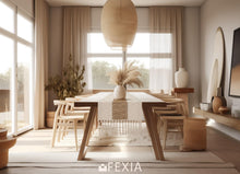 FEXIA Boho Table Runner for Spring Home Decor 72 Inches Long Farmhouse Rustic Table Runner Cream & Brown Macrame Table Runner with Tassels for Dining Living Room Bedroom Bridal Shower (12x72 Inches)