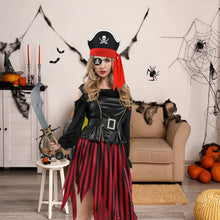 FUEAWIM 6 Pcs Pirate Accessories Include Pirate Headband Hat Eye Patch Hook Pirate Costume Accessories Halloween Priate Party Supplies