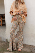 Dream in Flowers Flare Pants - Denim Khaki: L
