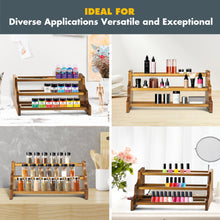 NAGAWOOD Spice Rack Organizer, 3-Tier Natural Acacia Wood Spice Shelf Storage for Kitchen Countertop and Cabinet, Non-Skid/Large Capacity/Multifunctional Seasoning Jars Spice Organizer for Countertop