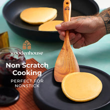 Wooden Spoons for Cooking, Wooden Cooking Utensils Set, Wooden Utensil Set with Holder, Spoon Rest & Hooks, Teak Wood Nonstick Kitchen Cookware – Set of 8pcs by Woodenhouse