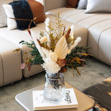 MUYEJI Natural Dried Flower Bouquet Mix Bouquet | Protea Repens, Hydrangea, Eucalyptus, Palm, Millet, Limonium, Pampas Grass, Floral Arrangements for Home Wedding Decor