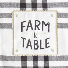 DII Home Sweet Farmhouse Kitchen Collection, Dishtowel Set, 18x28, Black, 4 Count