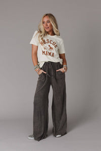 Relaxing Robin Wide Leg Pant - New Charcoal: XL