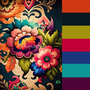 Boho Flowers | 18 lb Decoupage Tissue Paper | 2 Sizes