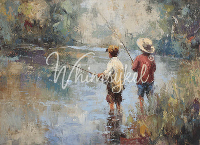 Just Fishing |18 lb Decoupage Tissue Paper | 2 Sizes
