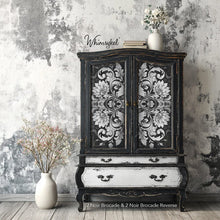 Noir Brocade | 18 lb Decoupage Tissue Paper | 2 Sizes