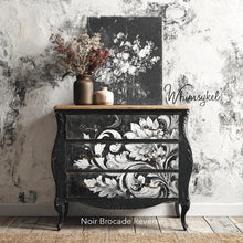 Noir Brocade Reverse | 18 lb Decoupage Tissue Paper | 2 Sizes