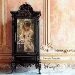 Rosewater Fountain | 18 lb Decoupage Tissue Paper | 2 Sizes