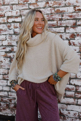 Hartlie Sweater Top - Seashell: L