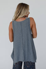 Drift Away Top - Charcoal: Gray / L