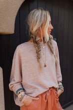 Fly With Me Batwing Sleeve Knit Sweater - Sand: L